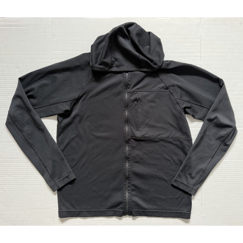 Reigning Champ Men's Deltapeak 165 Full Zip Hoodie Black Large